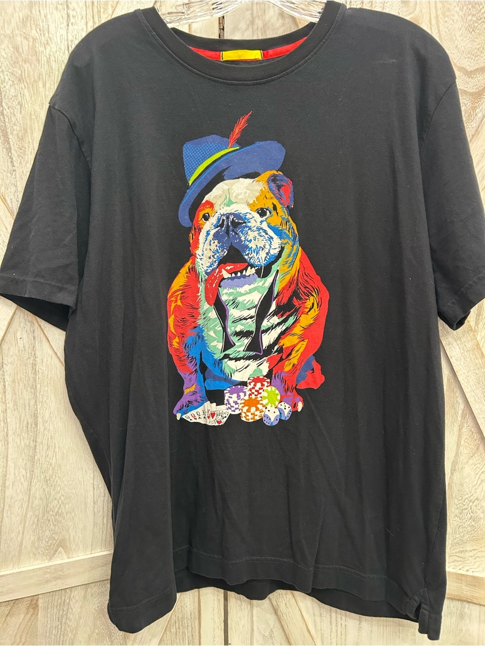 Robert Graham Casino Graham Bulldog Graphic Tee Men’s Large